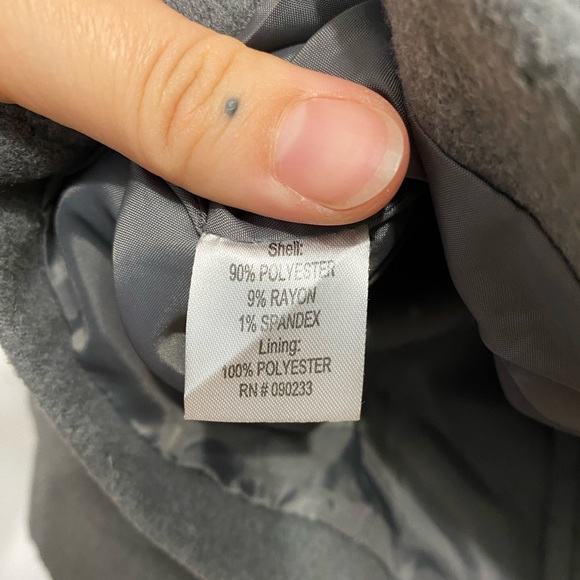 Grey Pea Coat - Picture 4 of 6